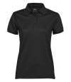 T7001 7001 Tee Jays Ladies Club Polo Shirt Black colour image